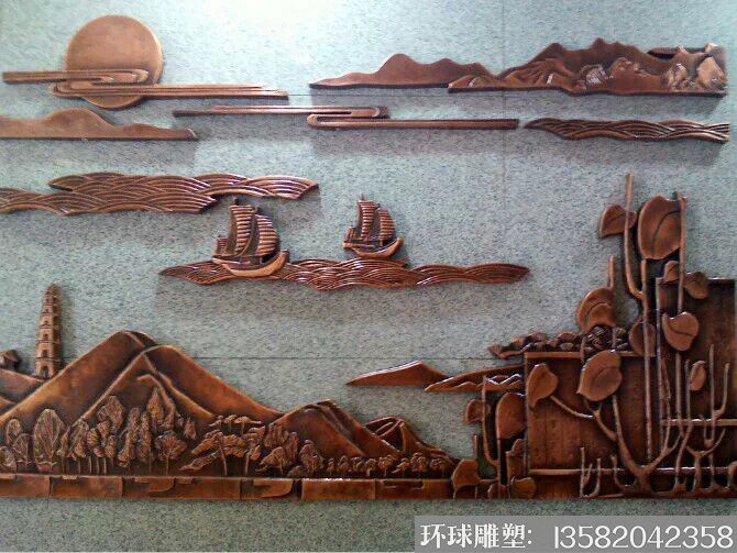 墙体壁画 紫铜浮雕4 墙体壁画 紫铜浮雕4